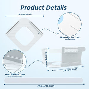 Sujetadores de sábanas con correas para esquinas de sábanas ajustables, con tiras de bloqueo y clips de sujeción para cubiertas de esquinas de sábanas ajustables - Product Image 2