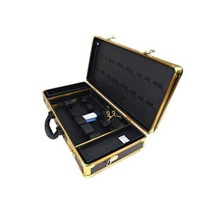 Mala de barbeiro resistente, atacado de fábrica, alumínio, caixa de ferramenta profissional, mala de barbeiro, com fechadura - Product Image 2