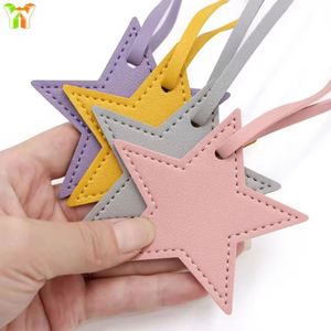 จัดส่งรวดเร็ว พวงกุญแจหนัง PU รูปดาวน่ารัก ของตกแต่งกระเป๋า DIY ของขวัญส่งเสริมการขาย ของขวัญต้อนรับ - Product Image 3