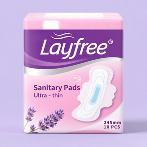 Cao absorbency dùng một lần thoáng khí vệ sinh khăn ăn cho phụ nữ mẫu miễn phí OEM PE cánh mềm không gây dị ứng băng vệ sinh - Product Image 1