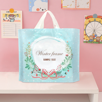 Sac à provisions en polyéthylène basse densité réutilisable de haute qualité et écologique avec impression de logo personnalisé et boutons-pression inférieurs