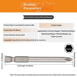 Embouts de tournevis Torx en acier allié CRV S2 T5 T15 T10 T25, qualité électrique et bricolage, finition naturelle, support OEM personnalisé - Product Image 3