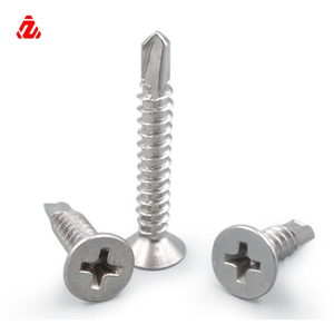 Tornillos Autoperforantes de Cabeza Plana Avellanada de Acero Inoxidable con Ranura Cruzada DIN <span class=keywords><strong>7504P</strong></span> - Product Image 1