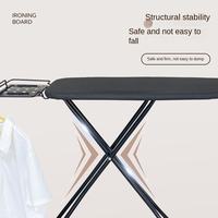 Planche à repasser pliable sur pied, réglable en hauteur, avec housse résistante à la chaleur, pour presse à vapeur et table de repassage