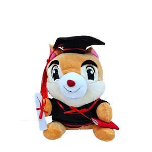 Regalo di gatto KT dell'orsacchiotto del giocattolo della peluche commemorativo di laurea di vendita calda all'ingrosso
