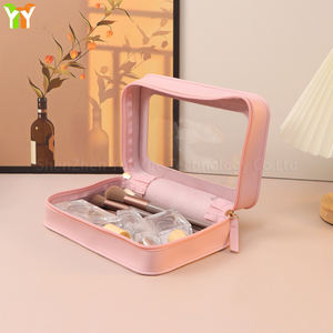 Grande trousse de toilette portable en PVC transparente et imperméable avec fermeture éclair <span class=keywords><strong>pour</strong></span> pinceaux de <span class=keywords><strong>maquillage</strong></span> <span class=keywords><strong>pour</strong></span> femmes - Product Image 3