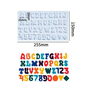 Custom Silicone Eco-Friendly Oven Safe Alphabet Mold <b>DIY</b> <b>Kit</b> for Cake Tools Pendant Earring Art Casting with Opp Bag - Product Image 1