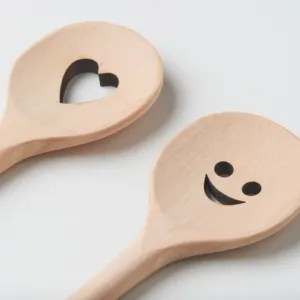 New home simple long handle spoon Wooden pattern spoon can be customized logo wooden spoon