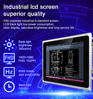 Panel de PC Industrial de 21,5 pulgadas, sistema Win Linux IP65, resistente al agua, sin ventilador, computadora integrada, 4GB, Memoria DDR4, HD, EE. UU., SSD, LCD, HD, UE