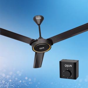 Ventilateur de plafond 56 pouces, nouveau modèle tendance avec régulateur à 5 vitesses, couleur blanc mat/noir, poids de 3,5 kg - Product Image 6