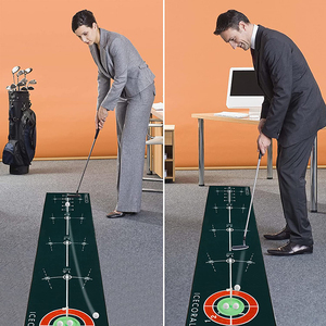 Indoor Hot Selling Putting <strong>Golf</strong> <strong>Mat</strong> Office Artificial Grass Hitting Net and Trainer <strong>Mat</strong> - Product Image 4