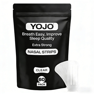 Bandes nasales anti-ronflement YOJO personnalisées, extra fortes, transparentes, hypoallergéniques, certifiées CE ISO, respirantes pour le ronflement et le sommeil - Product Image 1