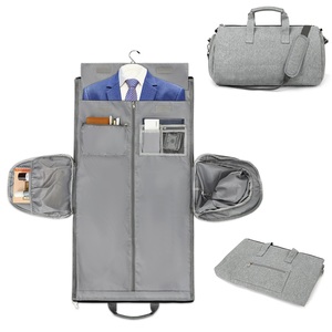 <span class=keywords><strong>Maleta</strong></span> colgante 2 en 1, bolsas de viaje, funda de ropa convertible con correa para el hombro, bolsa de lona para ropa de mano - Product Image 1