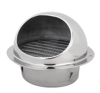 Grille d'aération moderne en acier inoxydable 304, étanche, en forme de champignon, pour montage mural intérieur, cuisine, toit, atelier, extérieur, sous-sol, entrepôt