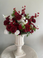Vente en gros de fleurs artificielles réalistes de 60 à 80 cm, bouquet d'allée, centre de table et décorations de table pour mariage