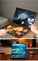 Laptop Gaming Layar Ganda Ultra-Tipis Intel Core I5 Notebook PC 12450H Layar Sentuh Ganda Notebook Bisnis Baru