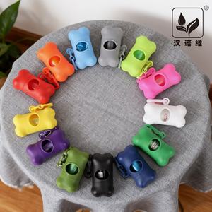 Dışkı torbası dağıtıcısı atık yönetimi için klipsli özel kemik şekli atık torbası kişiselleştirilmiş köpek tasma evcil hayvan tutucu - Product Image 1