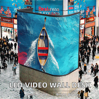 Écran LED d'usine, affichage de bureau, mur vidéo flexible, publicité commerciale, centre commercial, table