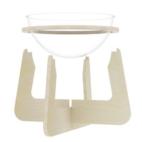 Vente en gros usine : Niche pour chat en bois massif écologique, multi-niveaux, design capsule, avec fenêtre de visualisation transparente, pour animaux de compagnie