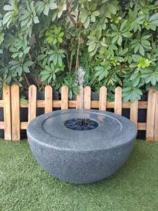 <strong>Solar</strong>-powered <strong>Outdoor</strong> Water <strong>Fountain</strong> With LED Lights Modern <strong>Zen</strong> Garden Decor Durable Weather-Resistant - Product Image 1