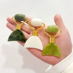 <b>Jade</b> <b>Roller</b> Gua Sha 2-in-1 Tool Facial Massager for Reducing Puffiness - Product Image 5