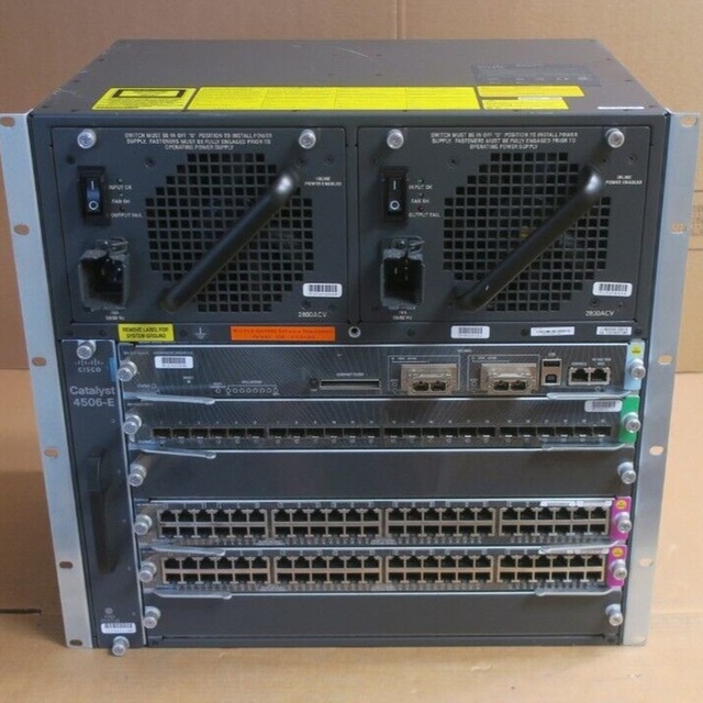 WS C4506 E Six Slot Switch Chassis for Plc