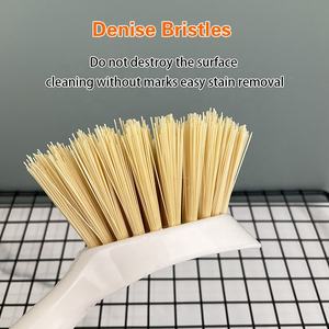 Yozeal Lieferanten Großhandel Custom Natural Küchen reinigungs bürste PBT PP Bambus Holz Topf Geschirr Reinigungs bürste Flaschen bürsten - Product Image 6