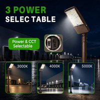 Lampe de rue extérieure étanche IP65 300W 240W 180W, éclairage de jardin LED de type Shoebox avec capteur de lumière, alimentation CA
