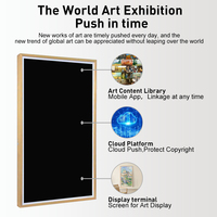 Cadre photo d'art à montage mural de 55/65 pouces en gros affichage numérique NFT avec écran Wifi 4K IPS
