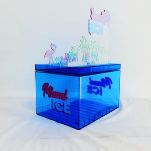 Pantalla de líquido acrílico personalizada OEM de fábrica/soporte de exhibición de botella de licor/soporte de exhibición de acrílico de jugo líquido - Product Image 1