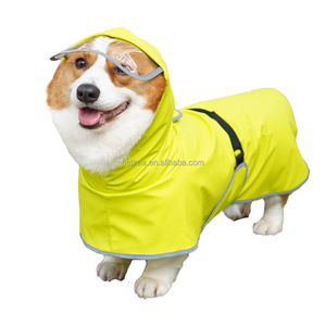 Manteau de pluie réfléchissant tout-en-un pour <span class=keywords><strong>chien</strong></span>, vêtements de pluie pour Corgi Teddy, nouvelle personnalisation pour l'extérieur - Product Image 2