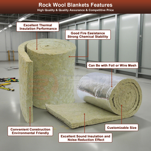 Nhà Máy Tùy Chỉnh 40Mm-100Mm Rock Len Hội Đồng Quản Trị 140-200Kg/M³ <span class=keywords><strong>Rockwool</strong></span> Hội Đồng Quản Trị Cách Nhiệt <span class=keywords><strong>Rockwool</strong></span> Bảng Điều Chỉnh - Product Image 2