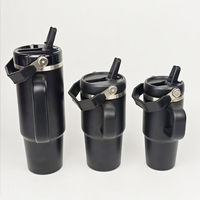 Bec amovible chaud sans BPA 14oz 20oz 30oz gobelet de voyage 30oz ProTour gobelet en paille à rabat détachable étanche avec couvercle à poignée