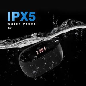 Ouio — écouteurs sans fil TWS X9, oreillettes, casque avec impression LED, Illusion, circuit imprimé, chargement sans fil - Product Image 3
