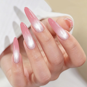 BORN PRETTY Vernis Gel Magnétique Effet Œil de Chat Blanc Perle Clair de Lune, Résine Naturelle Inodore, Paillettes Argentées Soyeuses, Vernis à Ongles Gel TPO - Product Image 2