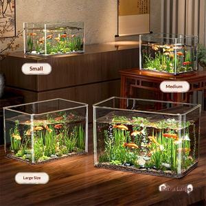 Petit aquarium ouvert pour poissons rouges, usage domestique, aquarium de bureau pour l'élevage de poissons 2026 - Product Image 3