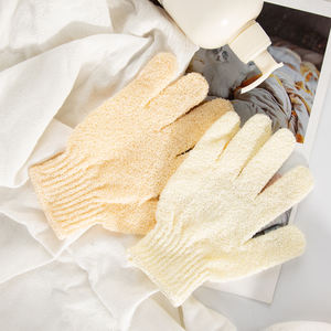 Guanti Esfolianti Riutilizzabili per la Cura della Pelle, Guanti da Massaggio per Doccia SPA, Rimozione della Pelle Morta, Cinque Dita in Nylon - Product Image 5