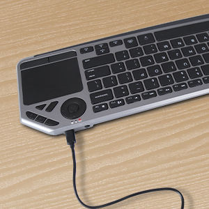 Clavier sans fil Awireless 2022, nouvelle arrivée, haute qualité, meilleur clavier sans fil USB C RGB à profil bas avec pavé tactile pour Smart TV - Product Image 6