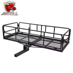 Porte-bagages pliable Ambull 500lbs avec attelage de 2 pouces, étanche, pour voiture, panier à bagages arrière, support de rangement pour bagages monté sur le véhicule - Product Image 1