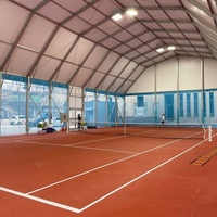Abri de structure robuste et durable pour terrains de tennis, de badminton et de basketball en extérieur