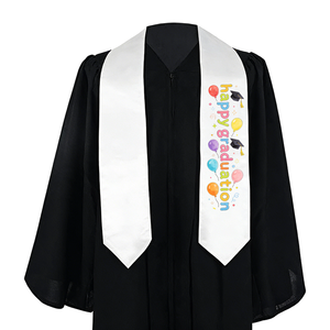 Écharpe de remise de diplôme vierge pour sublimation, personnalisable, vente en gros, pour les cérémonies de remise de diplôme du lycée et de l'université - Product Image 2