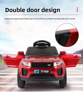Voiture électrique pour enfants en gros, pour les 2-4 ans, double propulsion avec télécommande, alimentée par batterie, 4 roues, en plastique - Product Image 2