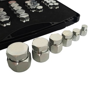Hydraulique JIC 37 °   Kit de raccords et bouchons évasés 64 pièces en acier au carbone, ensemble d'outils de raccordement de flexibles hydrauliques métriques - Product Image 4
