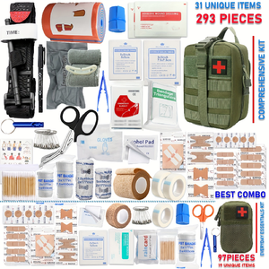 ชุดปฐมพยาบาล3ชิ้นสำหรับการอยู่รอดกลางแจ้ง293ชิ้น/97ชิ้นประกอบด้วย<span class=keywords><strong>กรรไกร</strong></span>แหนบ<span class=keywords><strong>เฝือก</strong></span>นกหวีดสำหรับรถยนต์เรือเดินทาง - Product Image 2
