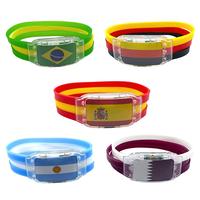 Bracelets LED de fête ABS+Silicone, couleurs RGB changeantes, styles allemand, argentin, espagnol, brésilien, pour femmes et hommes, Halloween, remise de diplôme, Pâques