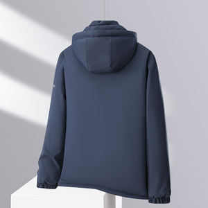 Chaqueta de plumón cálida con capucha para hombre, talla grande, holgada, gruesa, resistente al viento, cálida, resistente a los arañazos, cómoda y transpirable. - Product Image 2