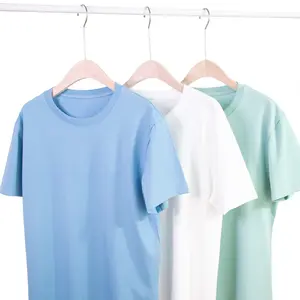 Ice Silk Double Gauze Short-sleeved Men's T-shirt Summer Thin Cool Breathable Half-sleeved Women's T-shirt