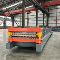 Máquina Popular para Formar Rollos de Láminas Trapezoidales para Techos, Maquinaria para Fabricar Tejas Corrugadas IBR