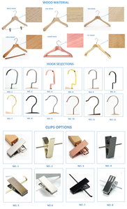 Nouvelle Arrivée : Cintre en <span class=keywords><strong>Bois</strong></span> de Hêtre Vintage avec Crochet en Bronze Antique pour Présentation de Vêtements en Boutique - Product Image 4