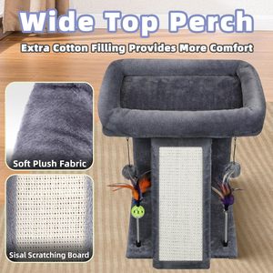 Torre per gatti da interno Premium con Scratching Board e tappetino per gatti resistente struttura da arrampicata - Product Image 6